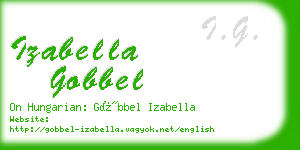 izabella gobbel business card